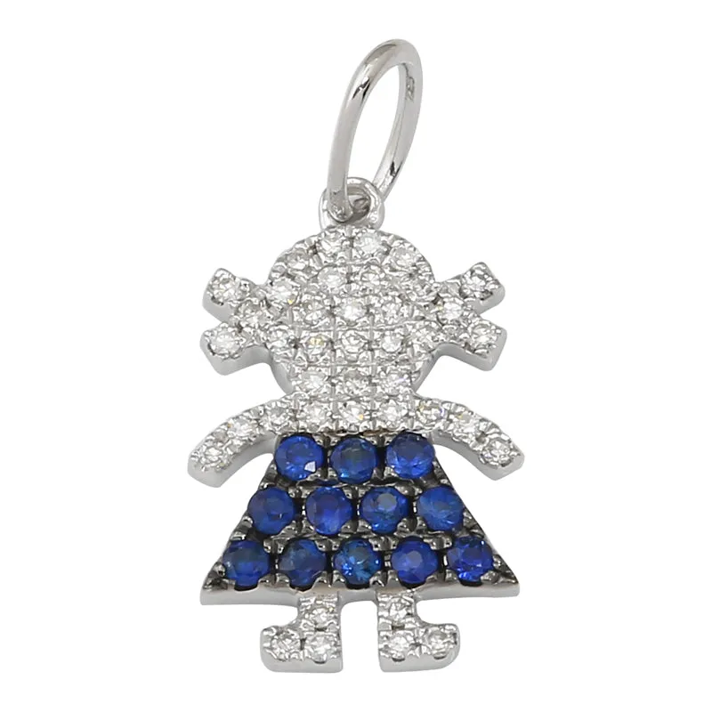 Diamond / Gemstone Girl (Charm Only)