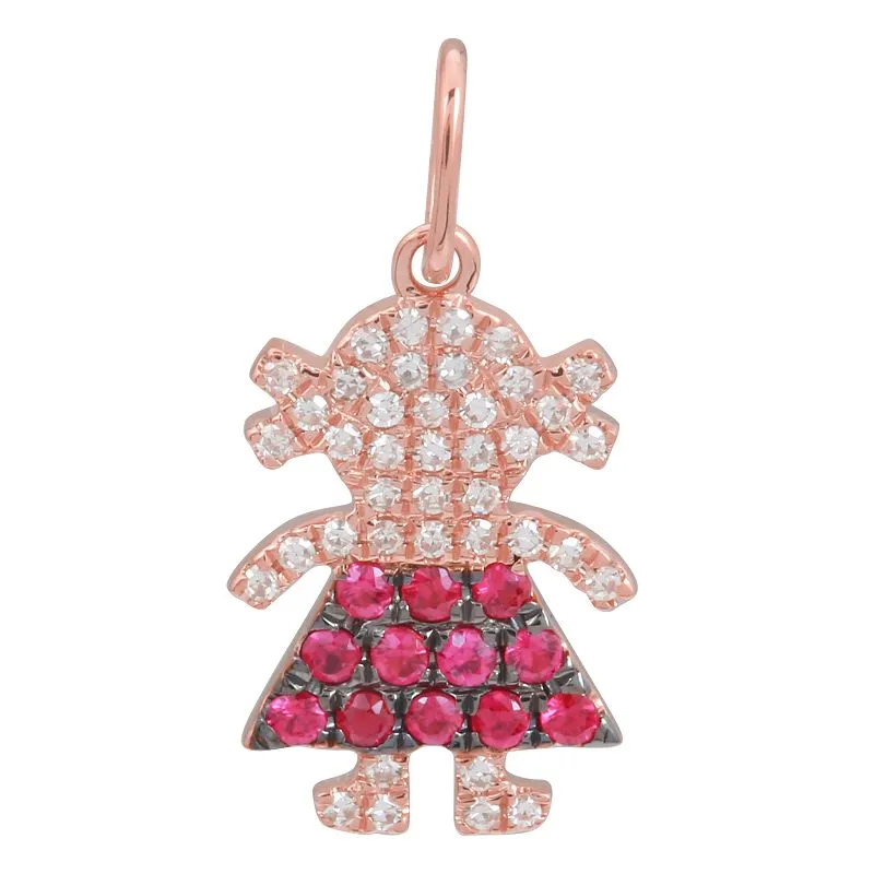 Diamond / Gemstone Girl (Charm Only)