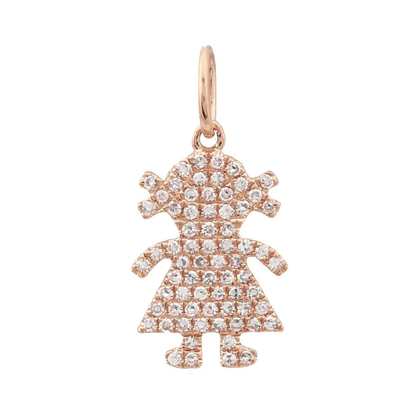 Diamond / Gemstone Girl (Charm Only)
