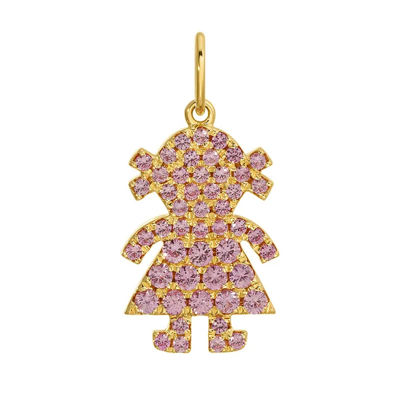 Diamond / Gemstone Girl (Charm Only)