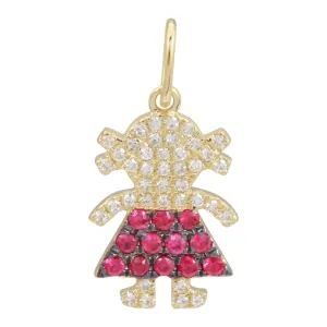 Diamond / Gemstone Girl (Charm Only)