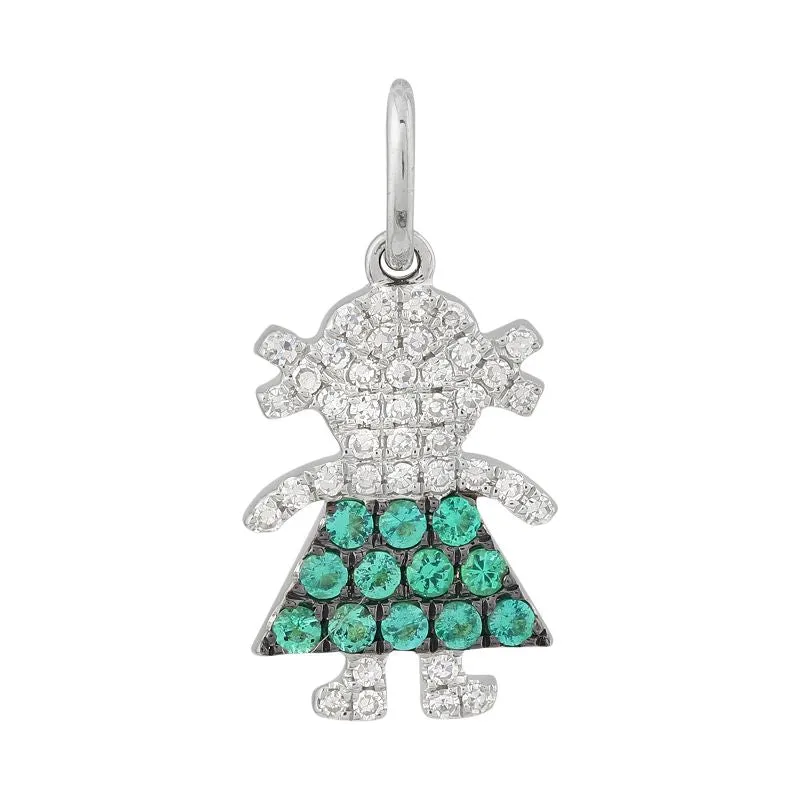 Diamond / Gemstone Girl (Charm Only)