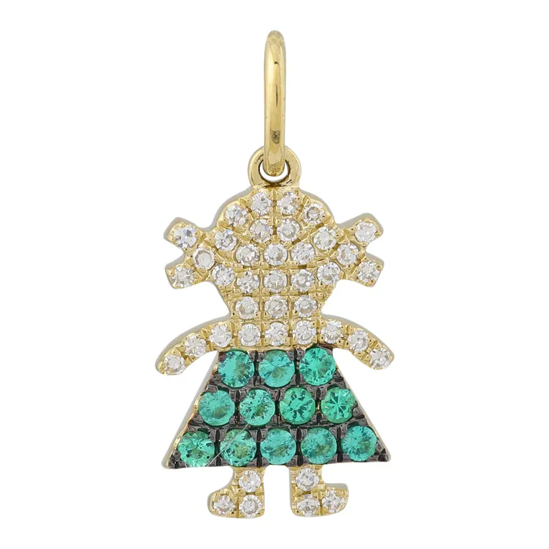 Diamond / Gemstone Girl (Charm Only)