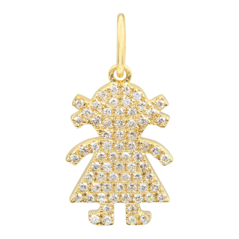 Diamond / Gemstone Girl (Charm Only)