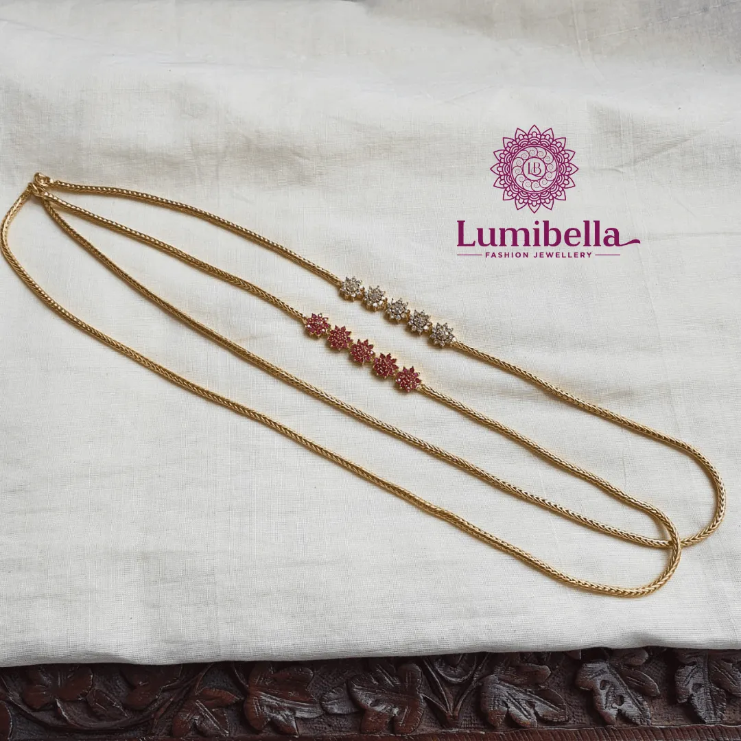 Diamond Replica Mugappu Chain