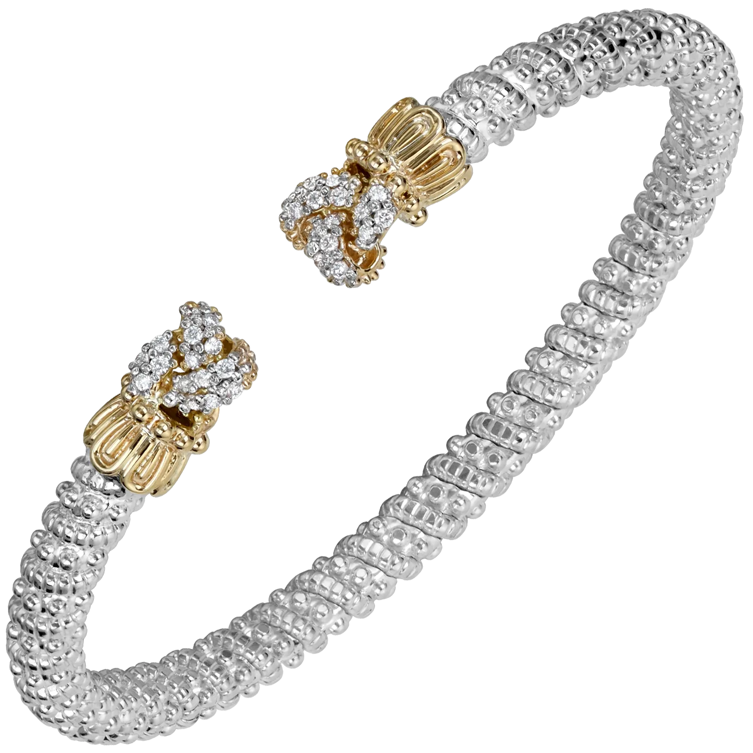 Diamond Scroll Ends Bracelet