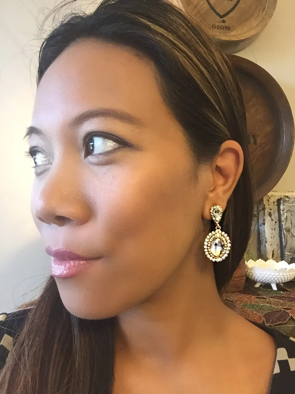 Diana Crystal Bridal Earrings