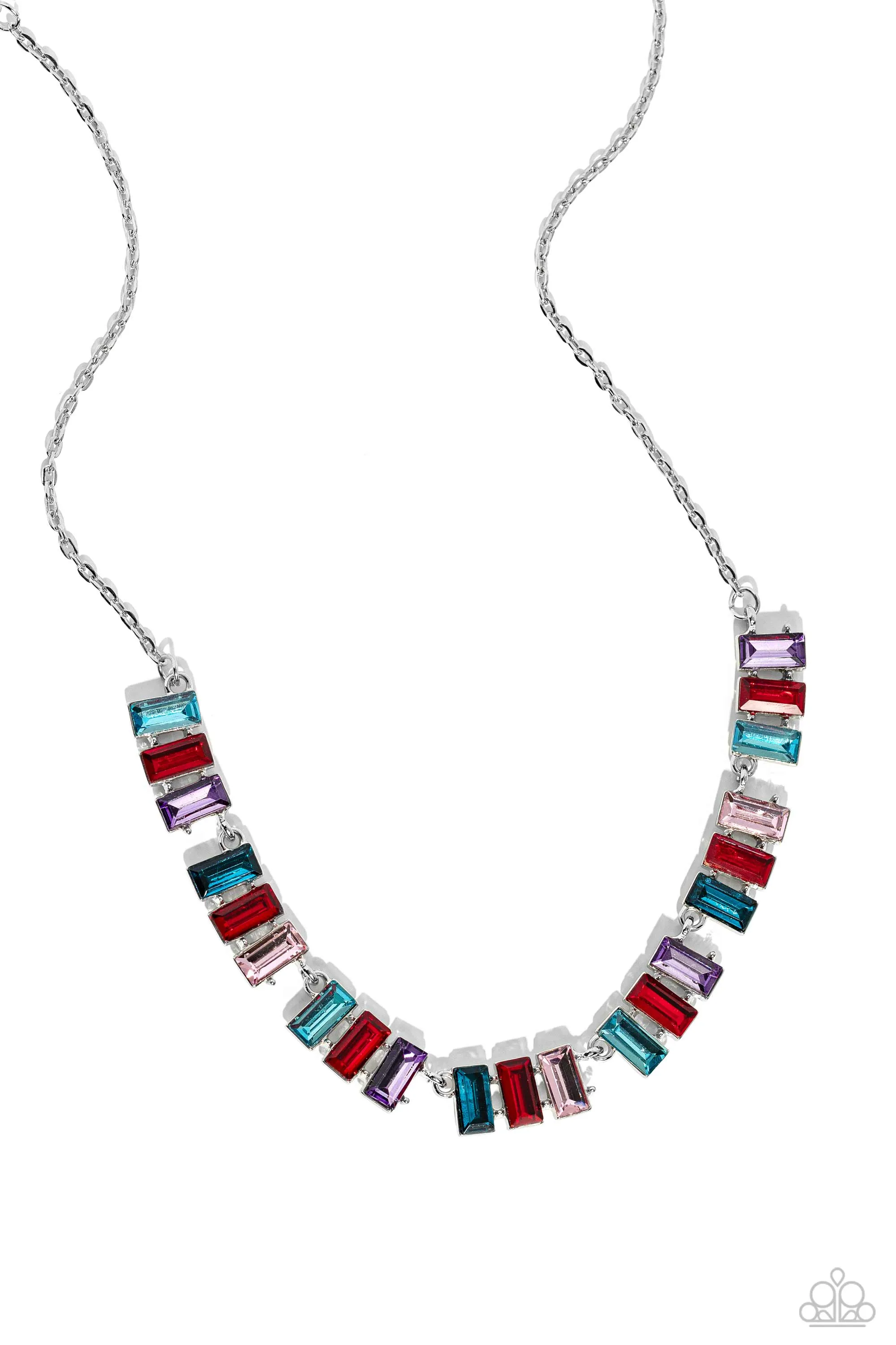 Elite Emeralds - Red Necklace - Paparazzi Accessories