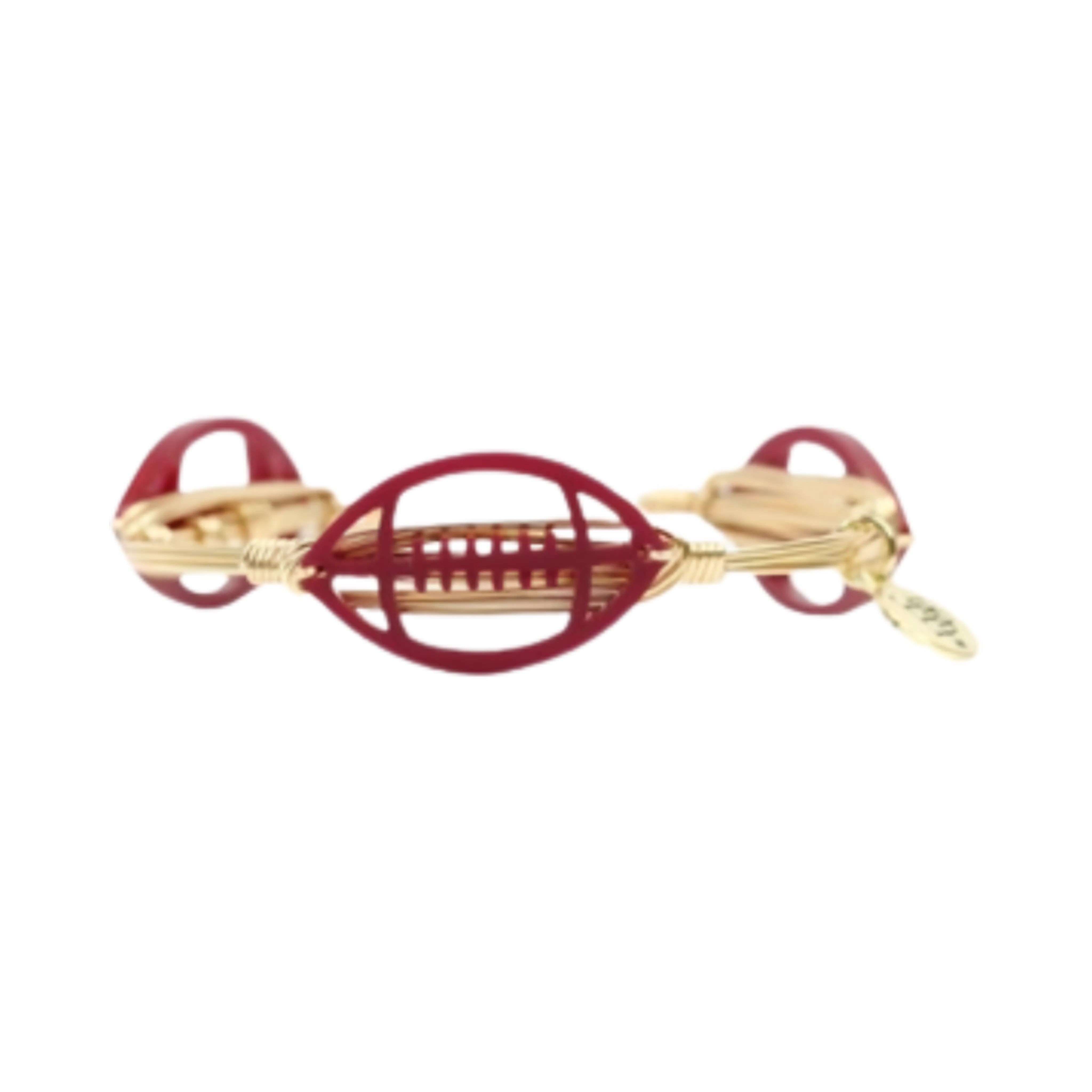 Florida State Seminoles Enamel Football Game Day Fan Bracelet - Garnet