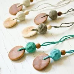 FrejaToys Natural Silk and Wood Necklaces