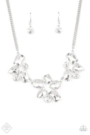 Galactic Goddess - White Necklace - Paparazzi Accessories