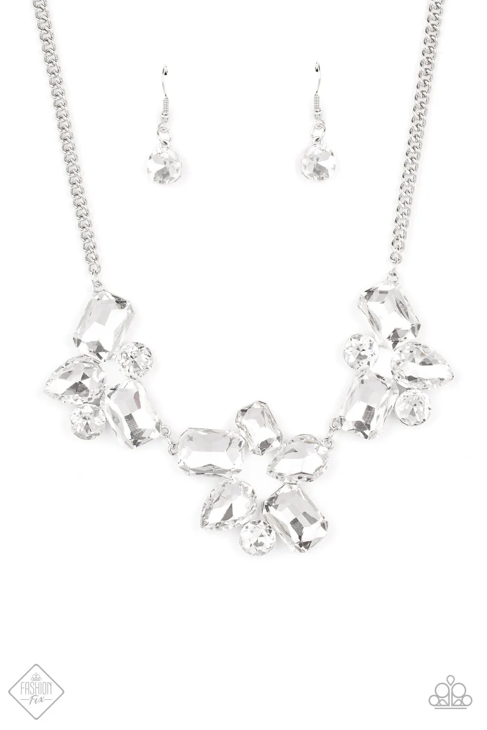 Galactic Goddess - White Necklace - Paparazzi Accessories