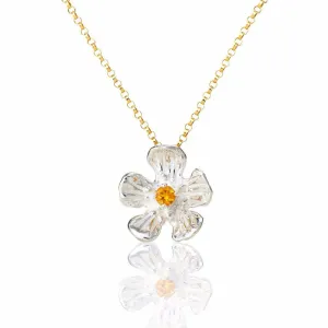 Golden Glow - buttercup necklace with gemstone