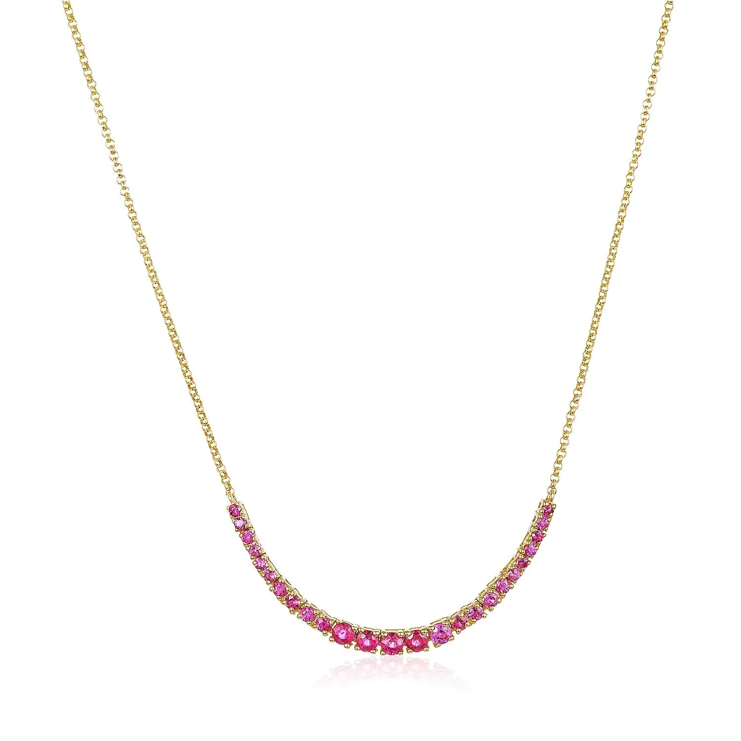 Graduated Basket Set Gemstone Necklace