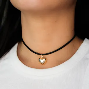 Heart Dainty Velvet Choker