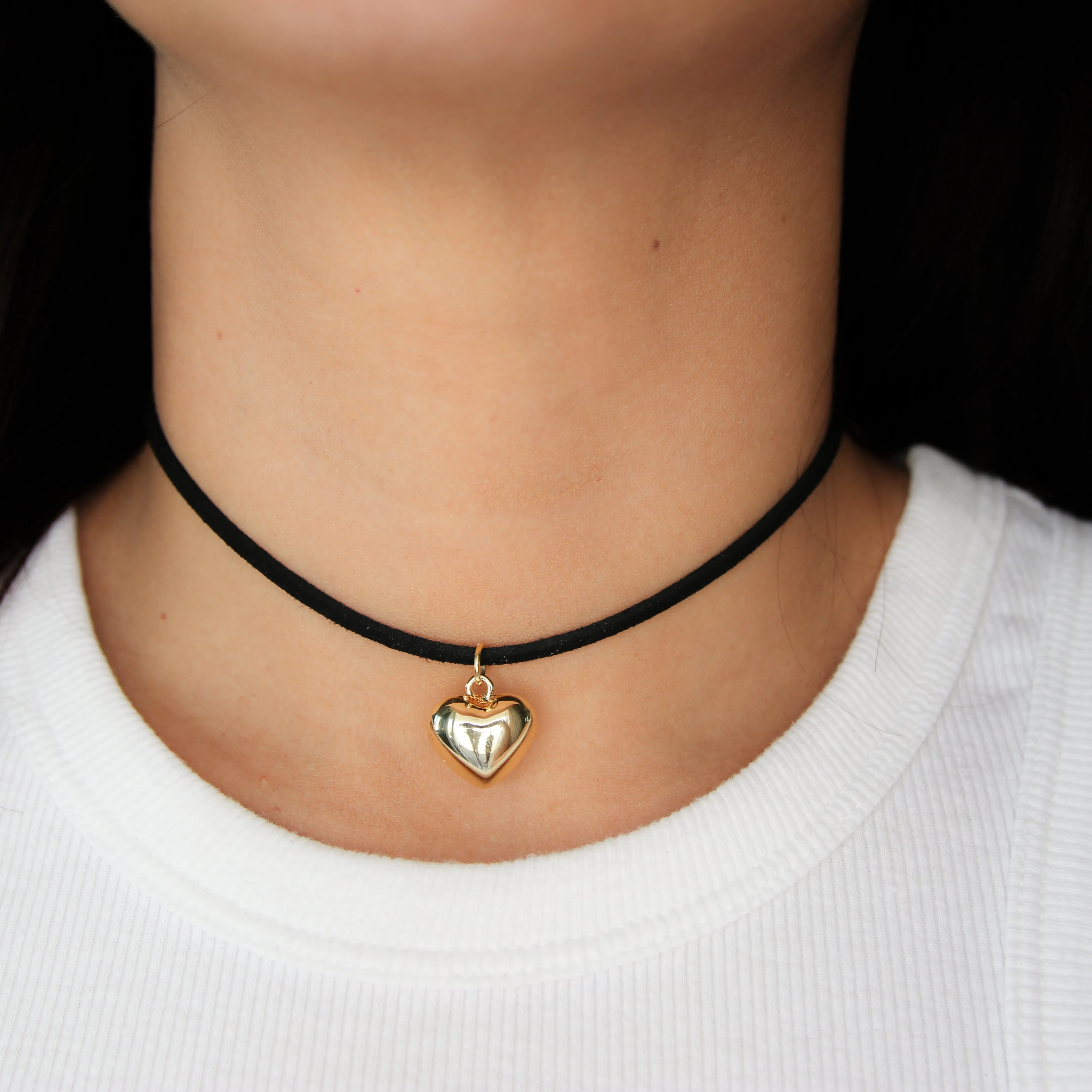 Heart Dainty Velvet Choker