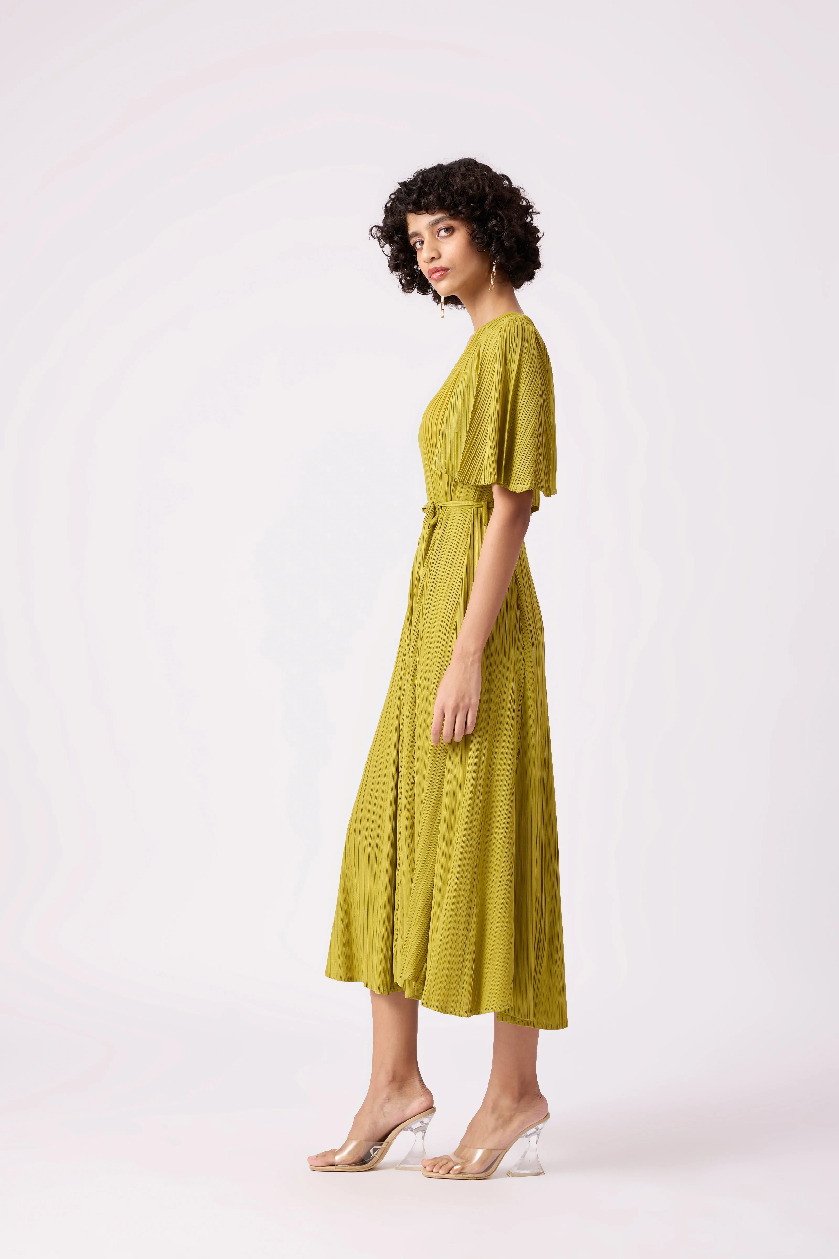 Ingrid Dress - Peridot Green