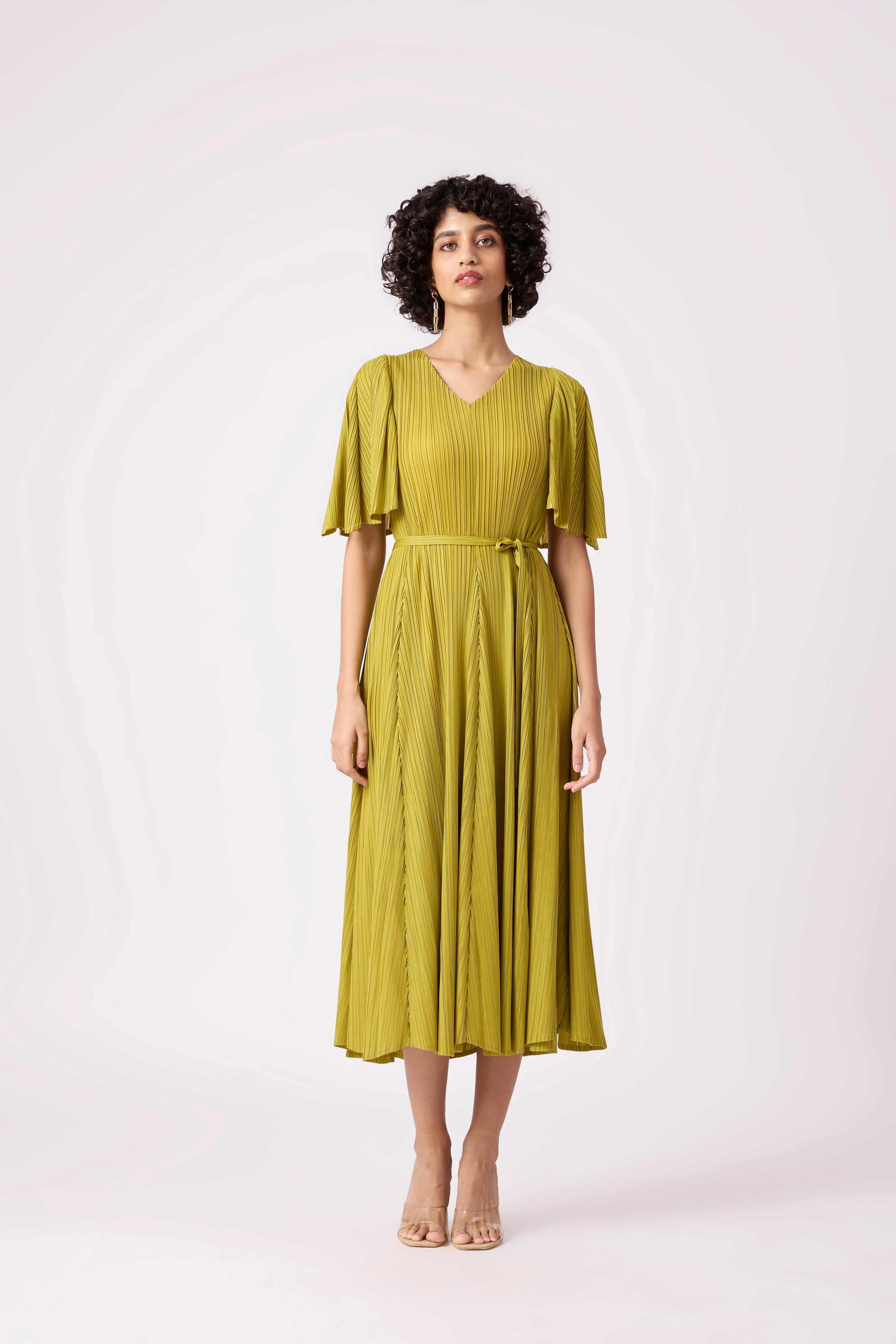 Ingrid Dress - Peridot Green