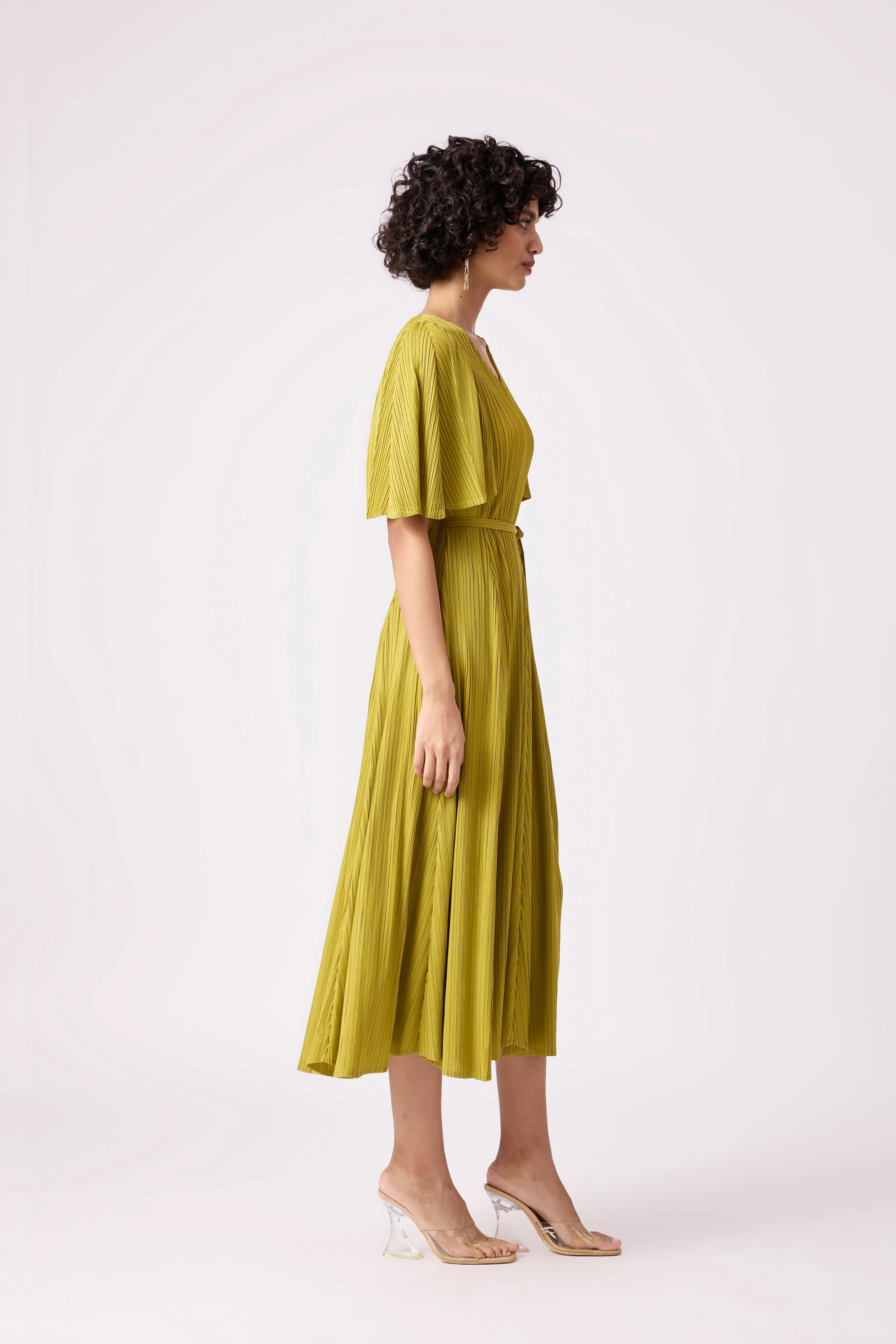Ingrid Dress - Peridot Green