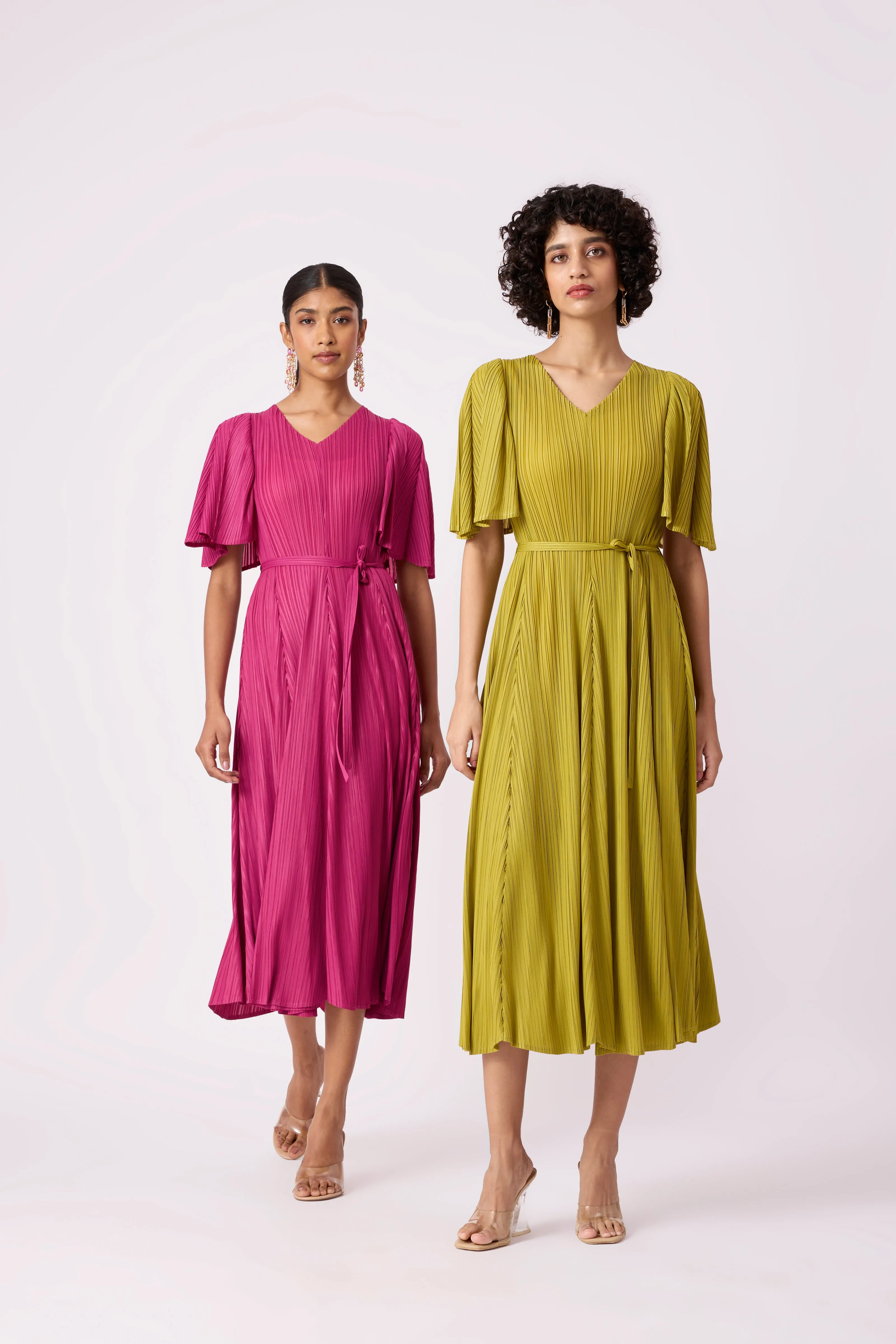 Ingrid Dress - Peridot Green
