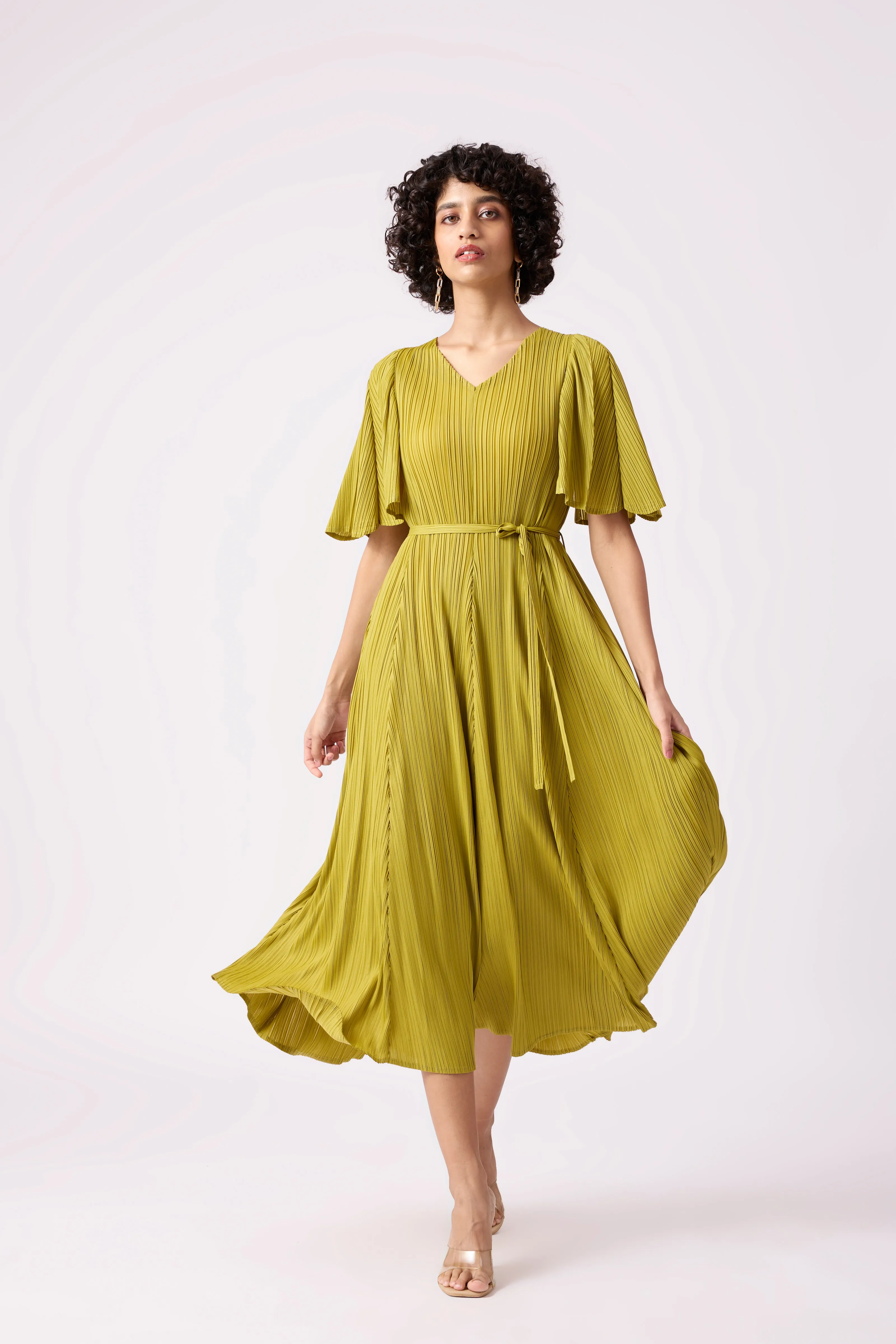 Ingrid Dress - Peridot Green
