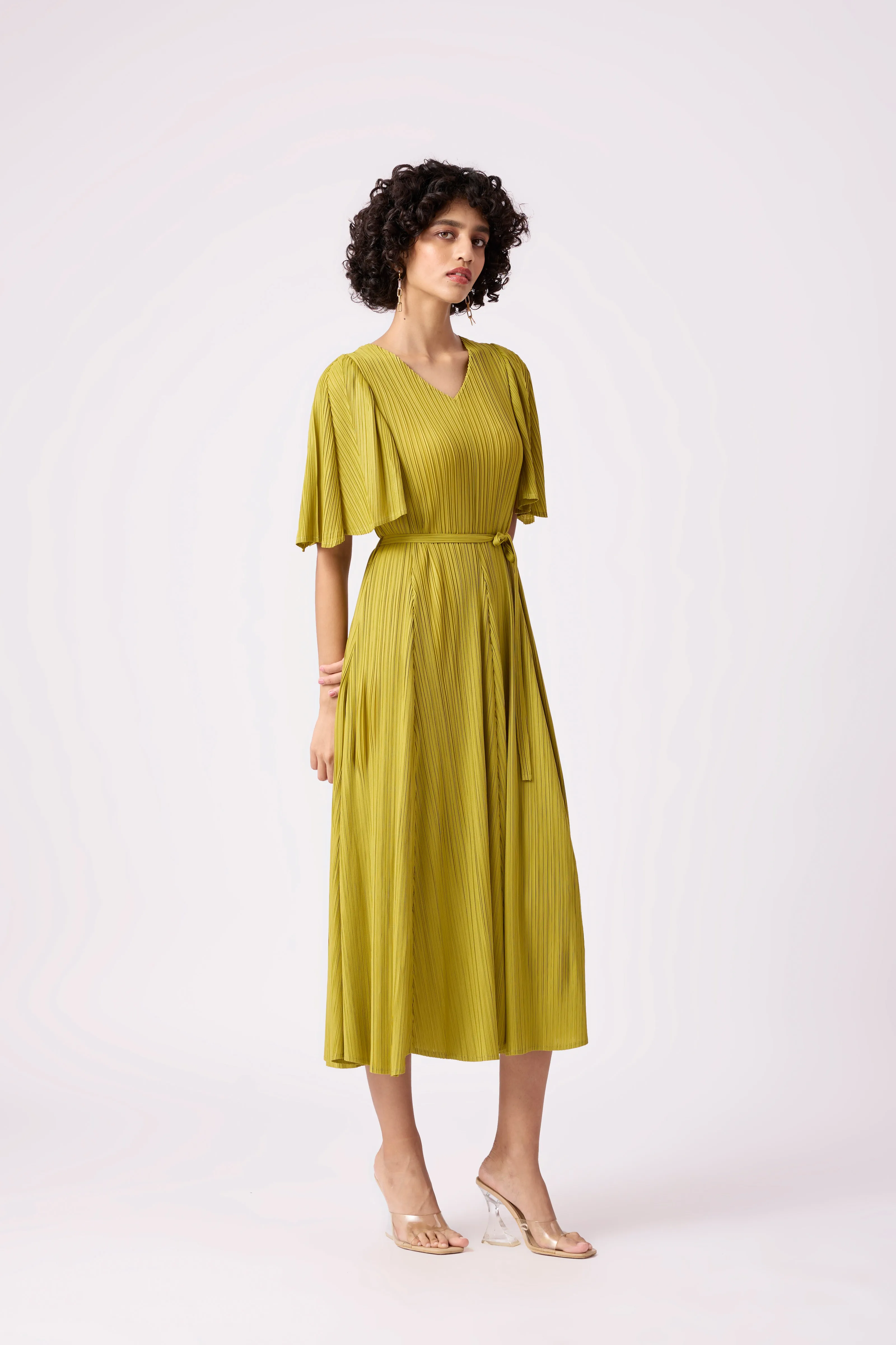 Ingrid Dress - Peridot Green