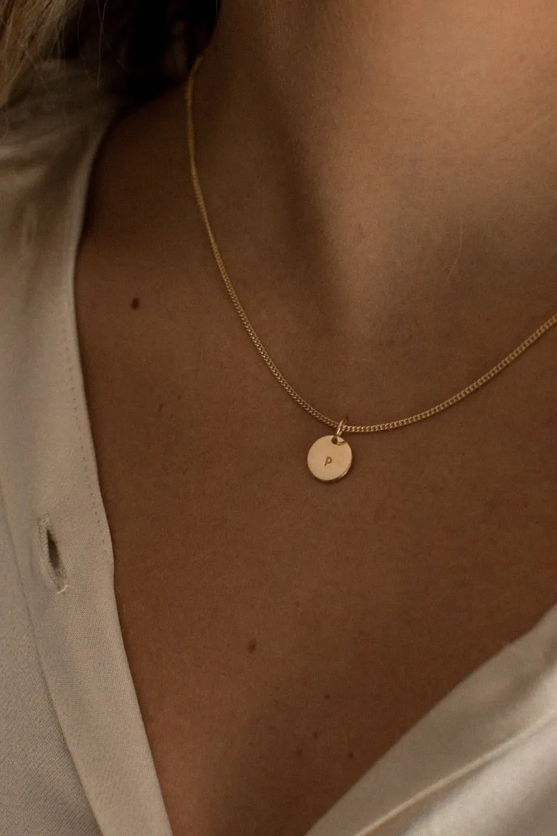 Initial Pendant - Gold