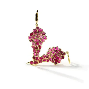 Ivy Rough Ruby Earrings