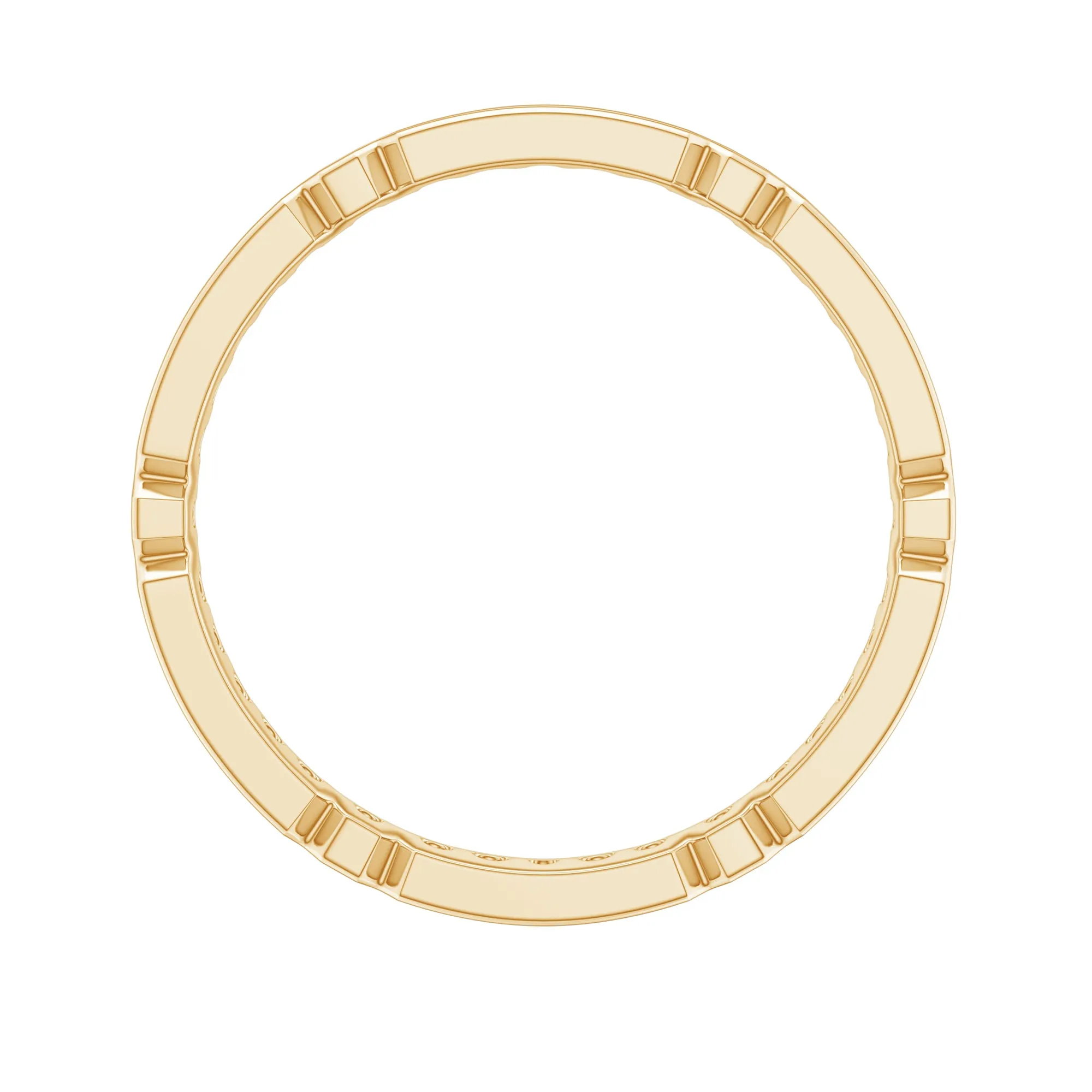 Lab-Created Ruby Classic Eternity Band Ring in Gold