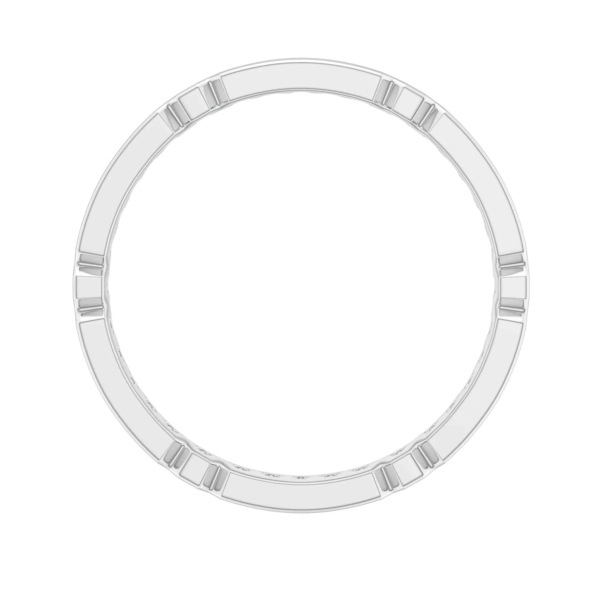 Lab-Created Ruby Classic Eternity Band Ring in Gold