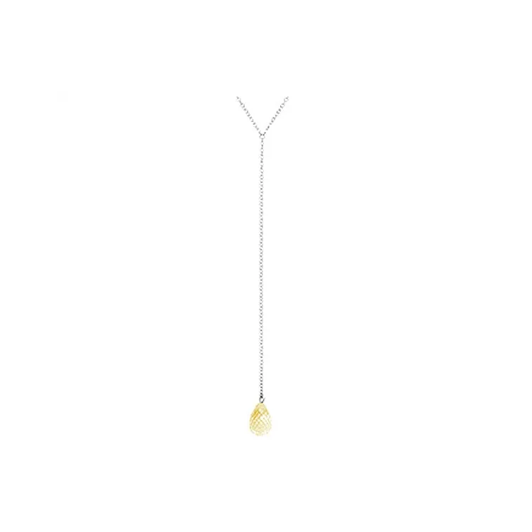 LaViano Fashion Sterling Silver Citrine Necklace