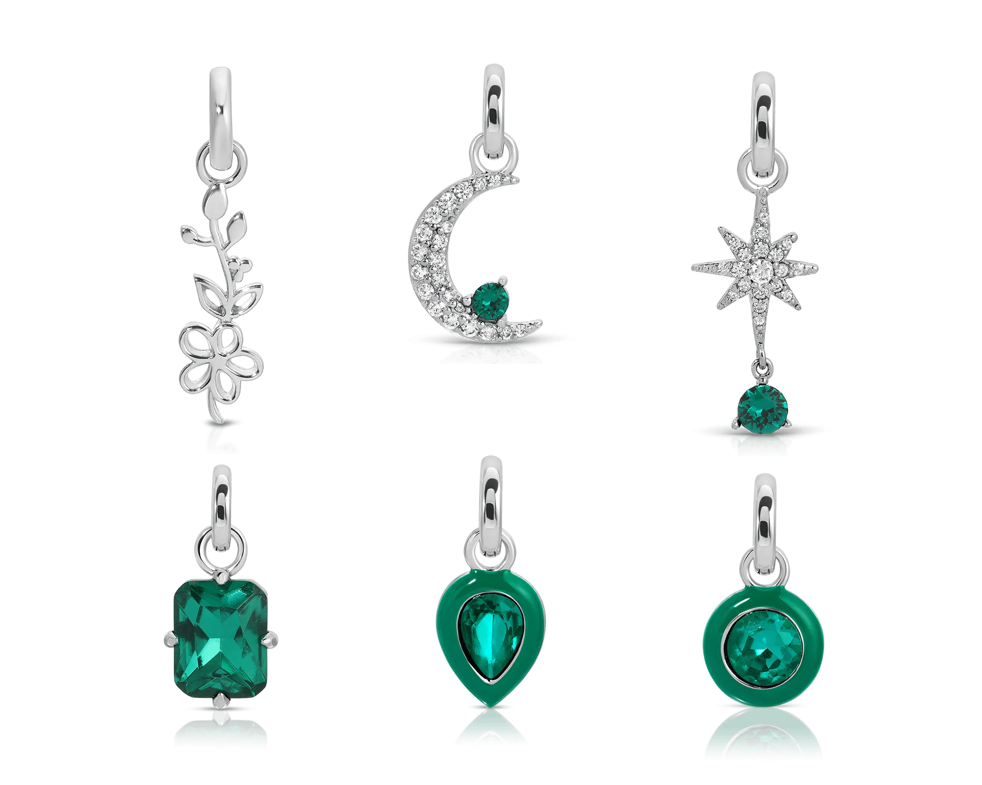 May Emerald Birthstone Charm - Jewel Candle