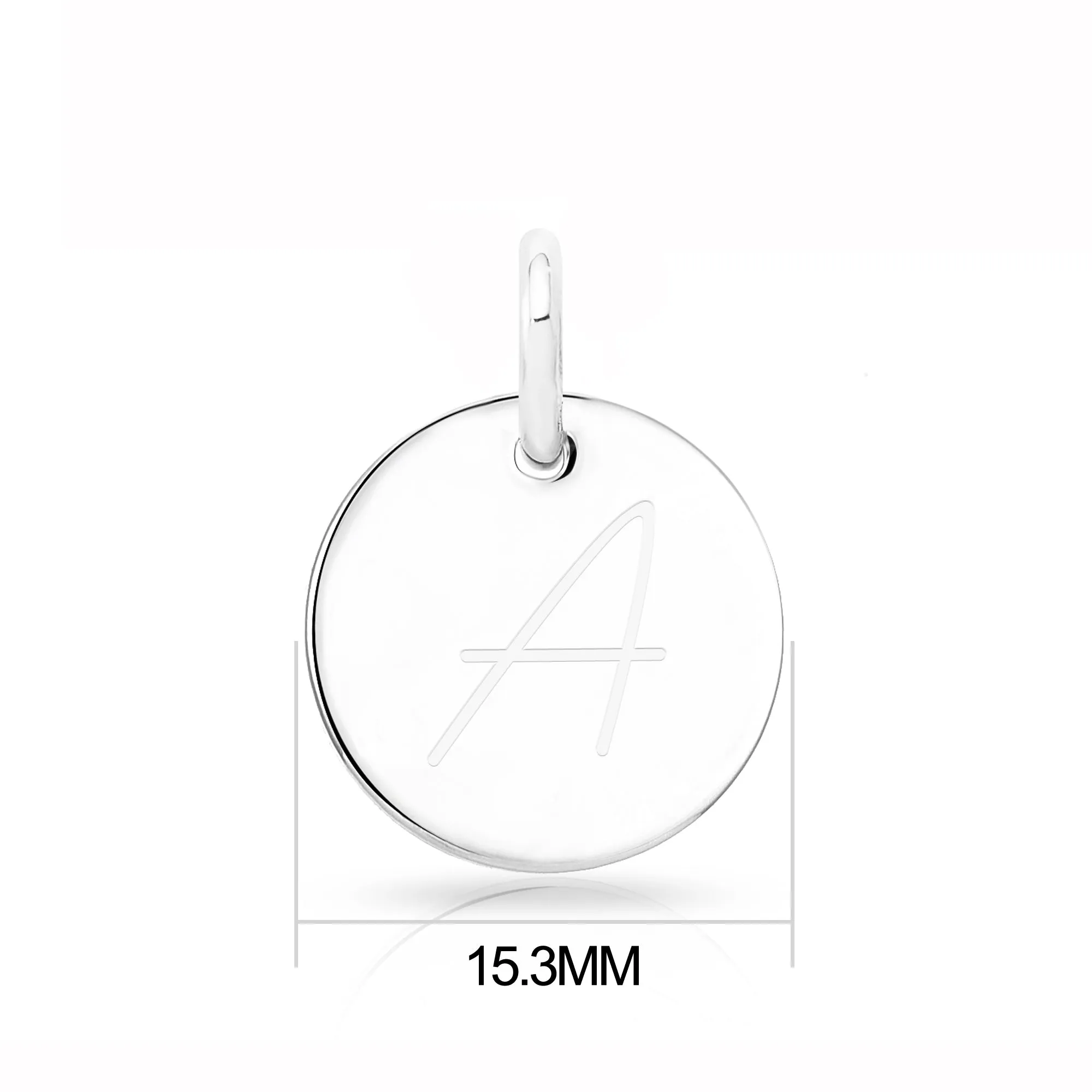 May (Emerald) Birthstone Necklace with Initial Charm (A to Z) Created with Zircondia® Crystals