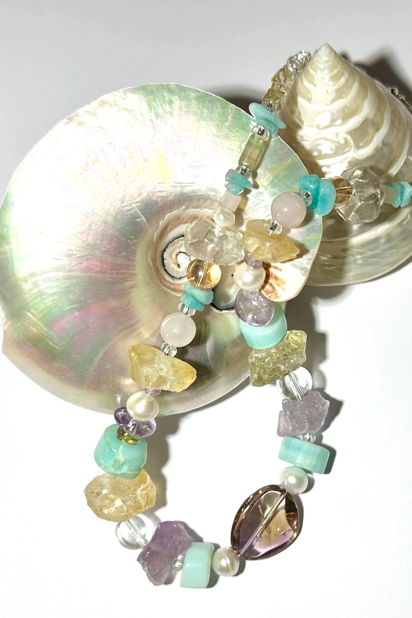 Necklace Crystal Dreaming Pale Sunrise