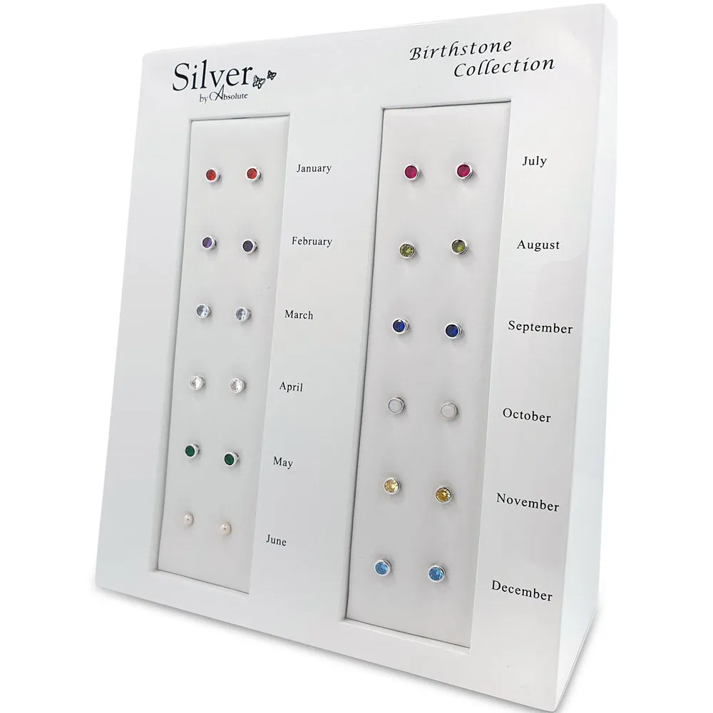 November Birthstone Sterling Silver Pendant And Earrings Set