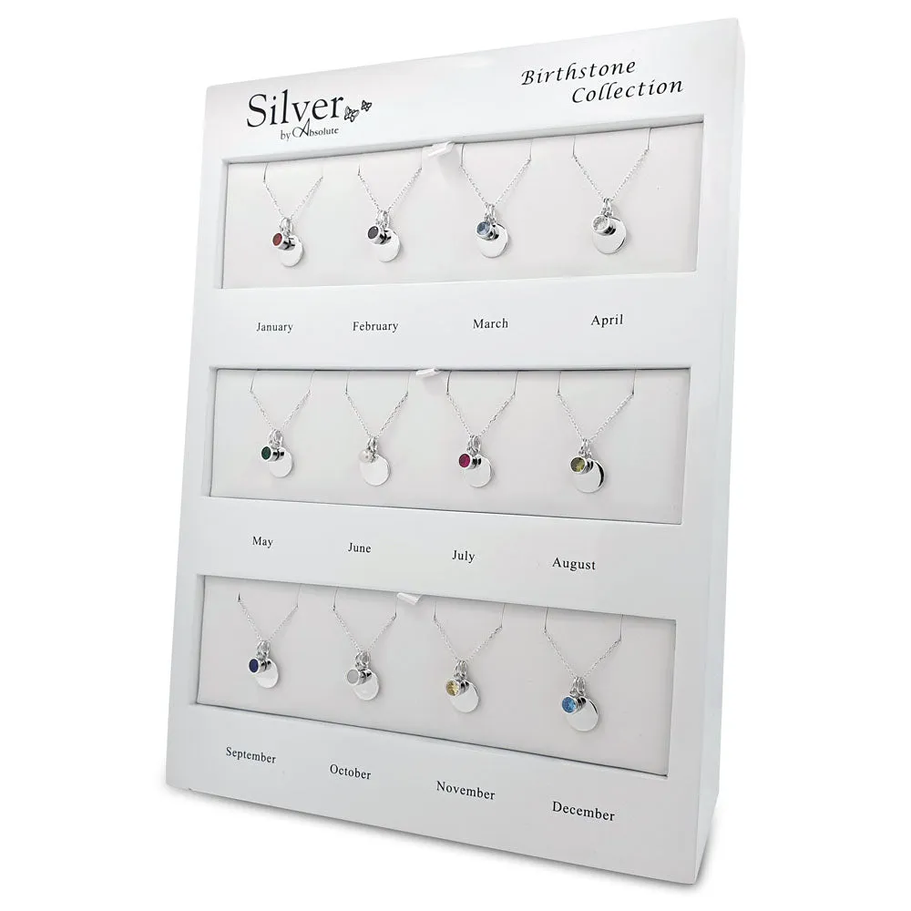 November Birthstone Sterling Silver Pendant And Earrings Set