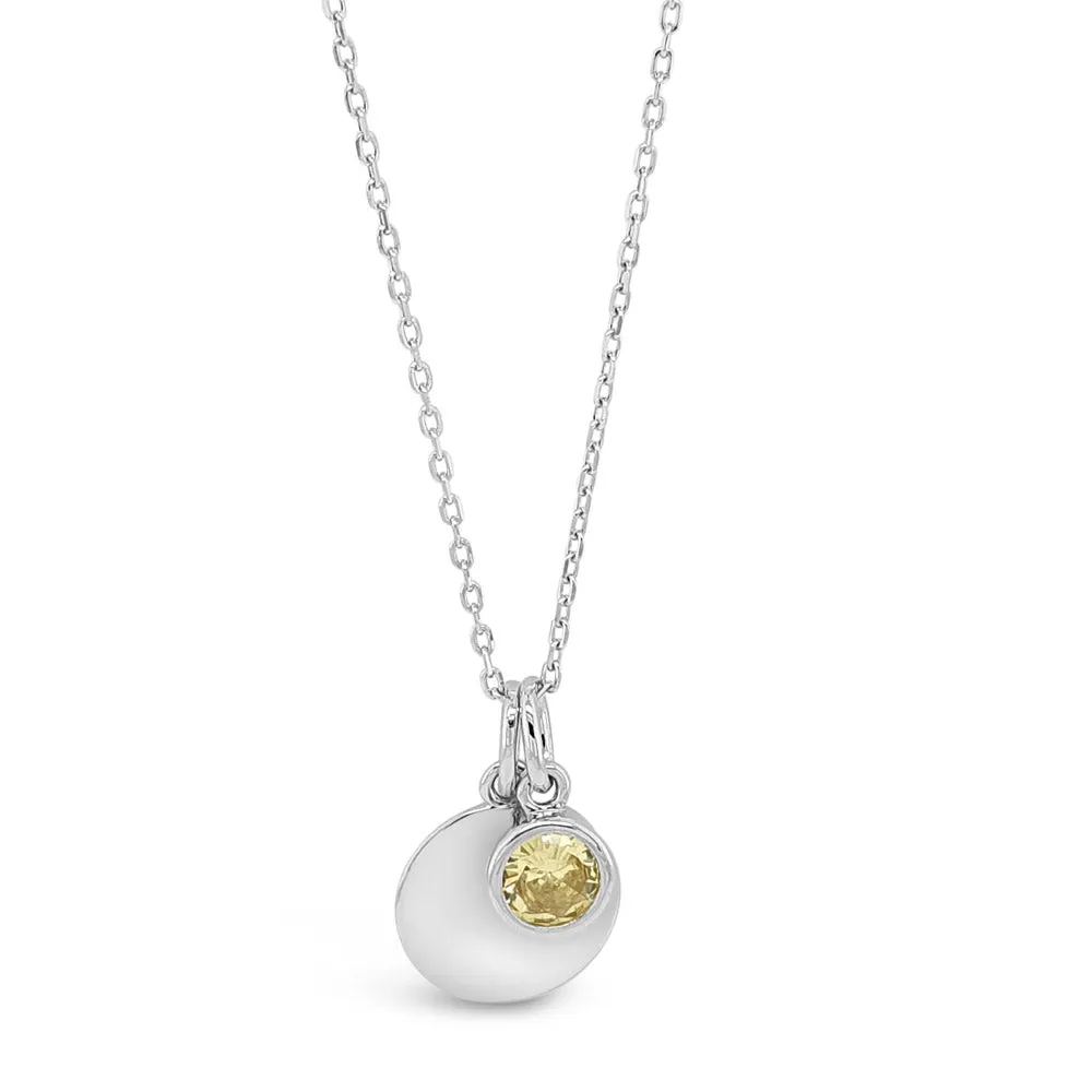 November Birthstone Sterling Silver Pendant And Earrings Set