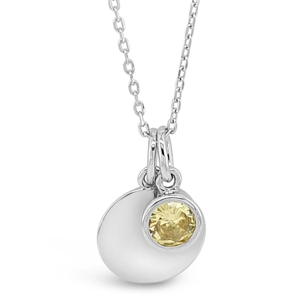 November Birthstone Sterling Silver Pendant And Earrings Set