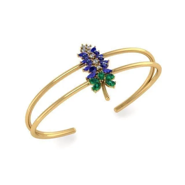 Original Texas Bluebonnet Bracelet at Regard Jewelry in Austin, TEXAS