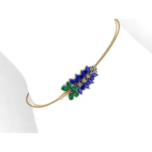 Original Texas Bluebonnet Cable Bracelet at Regard Jewelry in Austin, TEXAS