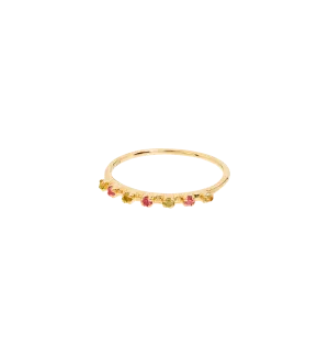 Pastel Rainbow Ring 14K