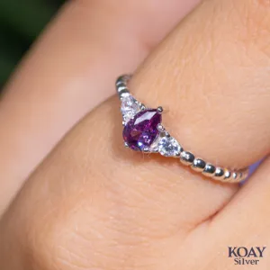 Purple Oval Zircon R