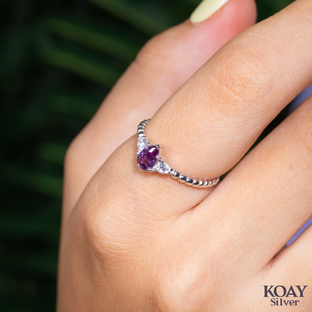 Purple Oval Zircon R