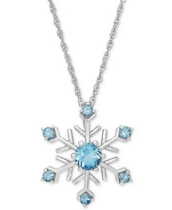 RH Macy Lab-Created MultiGemstone Pendant Necklace Sterling Silver