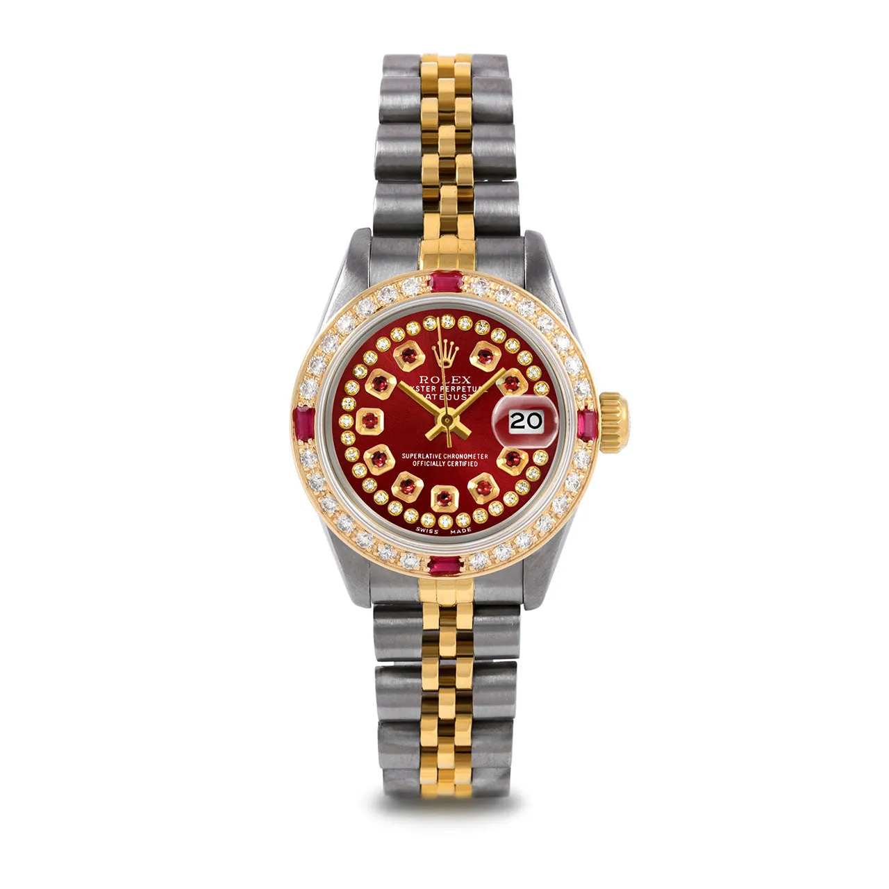 Rolex Datejust 26mm | 6917-TT-RED-STRR-4RBY-JBL