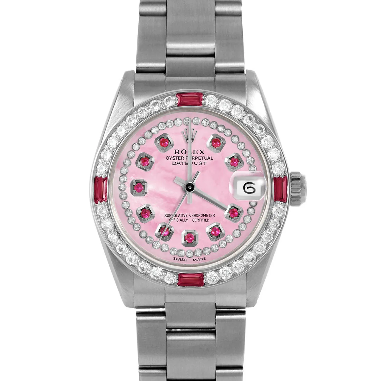 Rolex Datejust 31mm | 6827-SS-PMOP-STRR-4RBY-OYS