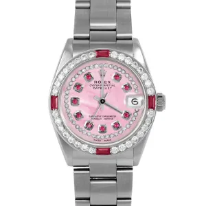 Rolex Datejust 31mm | 6827-SS-PMOP-STRR-4RBY-OYS