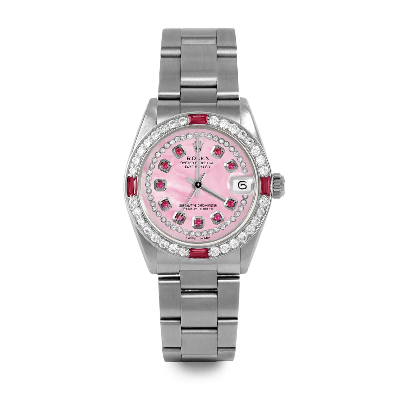 Rolex Datejust 31mm | 6827-SS-PMOP-STRR-4RBY-OYS