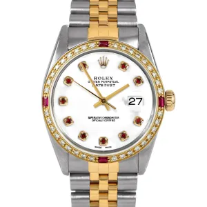 Rolex Datejust 36mm | 16013-WHT-RBY-AM-4RBY-JBL