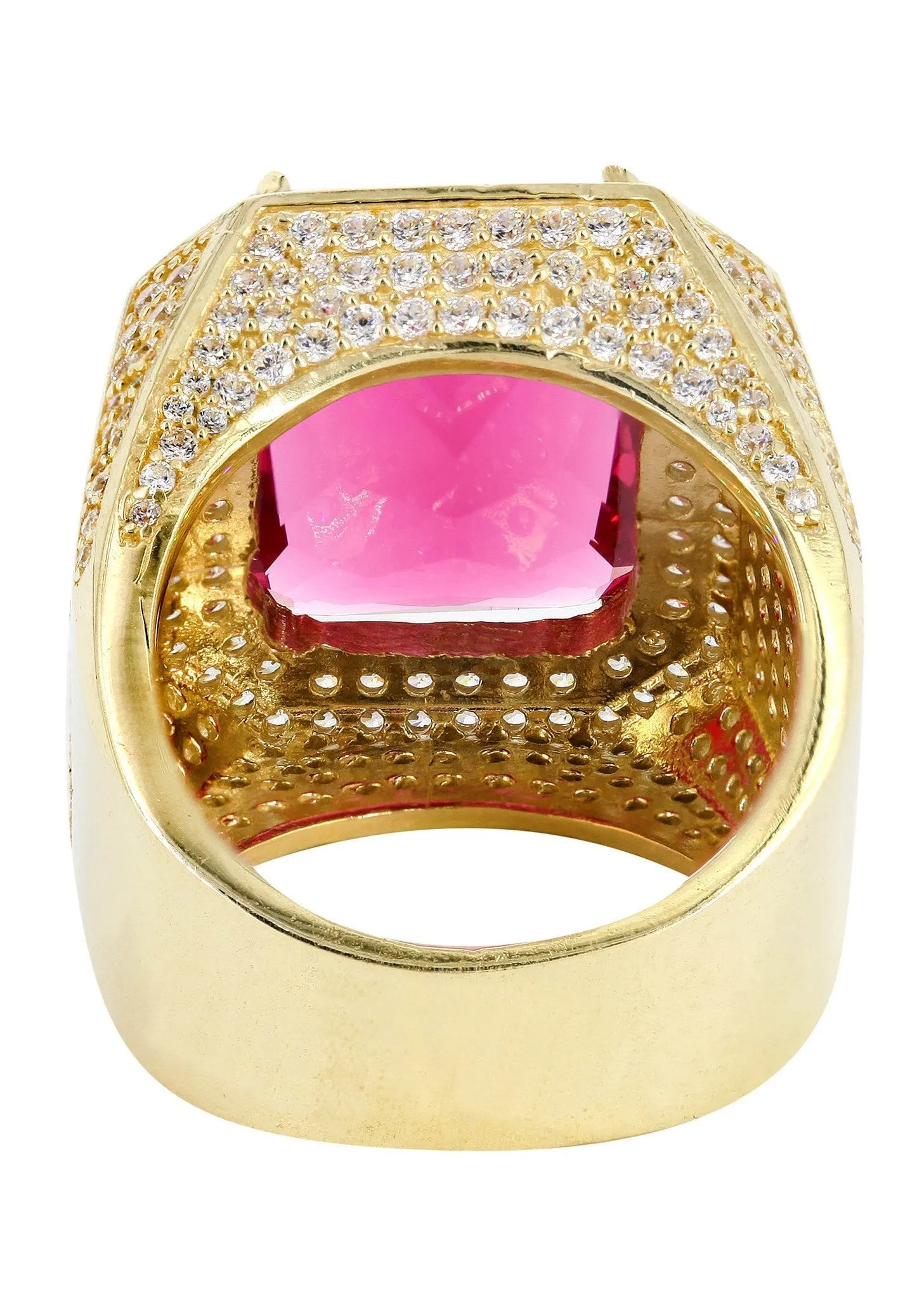 Ruby 10K Gold Mens Ring | 22.1 Grams